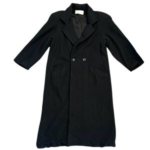 Vintage Stephanie Matthews long wool trench - size large 16